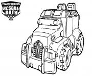 Coloriage Transformers Rescue Bots Car