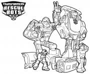 Coloriage Characters from Transformers Rescue Bots
