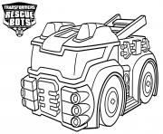 Coloriage Heatwave from Transformers Rescue Bots The Fire Bot