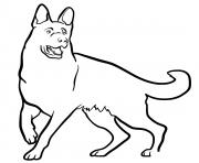 Coloriage German Shepherd dog