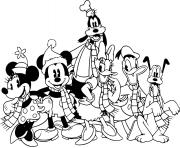 Coloriage Classic Mickey and friends