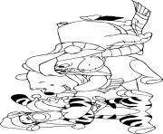 Coloriage Winnie the Pooh and friends