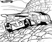 Coloriage Hot Wheels Dodge Strong voiture