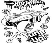 Coloriage hot wheels tune up