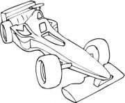 Coloriage voiture Sport F1