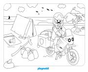 Coloriage playmobil camping 2
