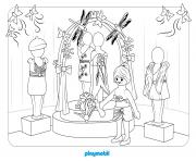 Coloriage playmobil le grand magasin