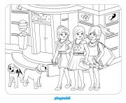 Coloriage playmobil le grand magasin 3