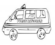 Coloriage police nationale