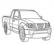 Coloriage voiture 4x4 pick up