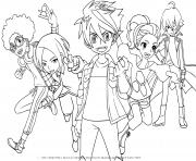 Coloriage personnages de Bakugan Battle Planet
