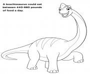 Coloriage Big Brachiosaurus Pat Patrouille