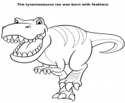 Coloriage Tyrannosaurus Rex For Kids