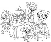 Coloriage Pat Patrouille Christmas Gifts