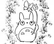 Coloriage Totoros manga anime