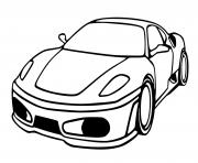 Coloriage Voiture Ferrari f430