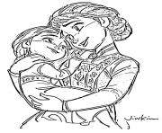 Coloriage Anna une princesse avec un coeur chaleureux et attachant