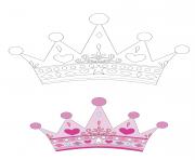 Coloriage Princesse Crown