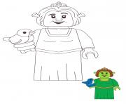 Coloriage Lego Princesse Fiona