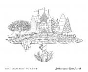Coloriage Adulte Toadstool Castle From Enchanted Forest
