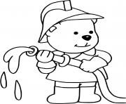 Coloriage chien pompier