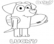 Coloriage Labrador Lucky
