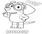 Coloriage Beagle Honey Dog