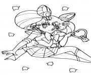 Coloriage Cute Sailor Moon Heart