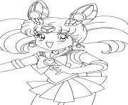 Coloriage Sailor Mini Moon Girl