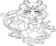 Coloriage Sailor Moon Beautiful Hair