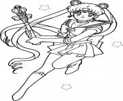 Coloriage Sailor Moon Queen