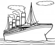 Coloriage bateau titanic