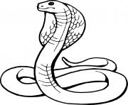 Coloriage serpent snake