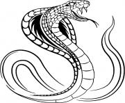 Coloriage serpent cobra