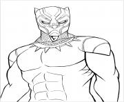 Coloriage black panther panthere noire