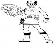 Coloriage power rangers laser space