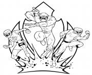 Coloriage triple attack power rangers 