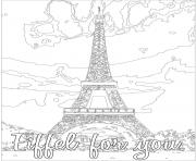Coloriage eiffel for you