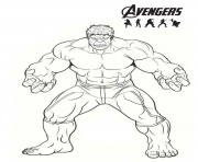 Coloriage avengers endgame heros hulk