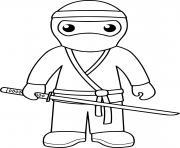 Coloriage ninja mercenaires shinobi