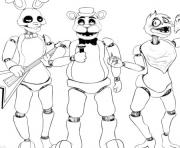 Coloriage five nights at freddys fnaf 2 singer music coloring pages