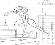 Coloriage disney the incredibles mrs incredibles