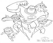 Coloriage disney the incredibles indestructibles 2