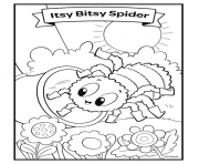 Coloriage nursery rhymes itsy bitsy spider