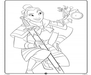Coloriage Mulan Disney Princess Crayola