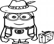 Coloriage Dave Minion in the Hat
