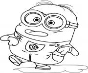 Coloriage Minion in the Puddle