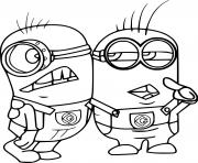 Coloriage Carl and Phil Minions