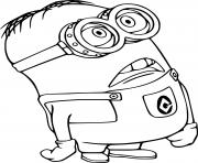 Coloriage Minion is Surprised