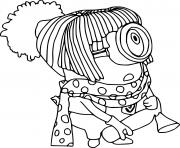 Coloriage Stuart with Scarf and Wig